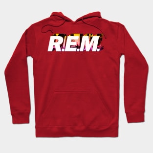 R.E.M.//Typography Style Hoodie